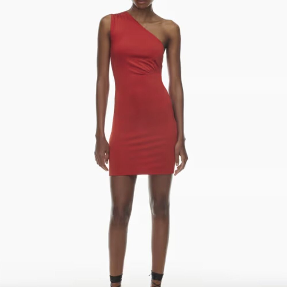 Aritzia TEN SPOTLIGHT DRESS XS Flashing Red Brand New With Tags! $88